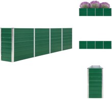 Krukor & odlingslådor - Living Upphöjd odlingslåda 320x40x77 cm galvaniserat stål grön