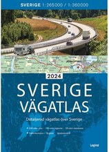 Sverige vägatlas 2024 (bok, flexband)