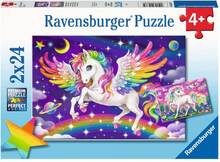 Ravensburger Pussel 2 x 24 bitar - Unicorn And Pegasus