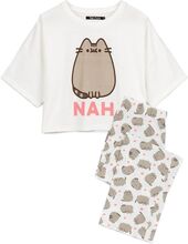 Pusheen Kvinnor/Damer Nah Long Pyjamaset