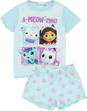 Gabby´s Dollhouse Kort pyjamasset för flickor A Meow Zing