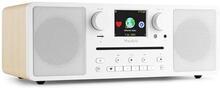 Stereo DAB-radio, CD, Bluetooth, FM och internetradio Audizio Neapel stereo DAB-radio med CD-spelare, Bluetooth, FM och internetradio - 60W - Vit