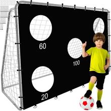 Fotbollsmål i Metall med Prickskytteduk för Barn - 240x170cm