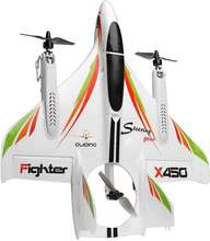 2.4g 6ch Wltoys Xk X450 3d/6g Vertical Takeoff Led RC Glider Fixed Wings Airplane Model Rtf