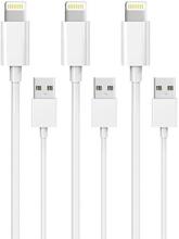 3-pack Lightning laddare iPhone 13/12/11/ Xs/Max/X/8/7/6/5/SE