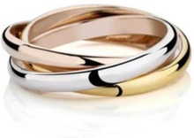 Blank Slät 3i1 Ring i 3 Färger: Rosé, Guld & Silver - Justerbar