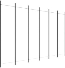 vidaXL Rumsavdelare 6 paneler vit 300x200 cm tyg