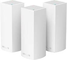 Linksys VELOP Whole Home Mesh Wi-Fi System WHW0303 - - Wifi-system - (3 routers) - upp till 6000 kvadratfot - mesh - 1GbE - Wi-Fi 5 - Bluetooth - tri