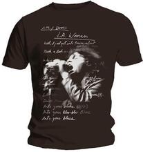 The Doors Unisex T-Shirt: LA Woman Lyrics (Large)
