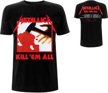 Metallica Unisex T-Shirt: Kill 'Em All Tracks (Back Print) (X-Large)