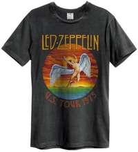Led Zeppelin: Tour 75 Amplified Vintage Charcoal Small T Shirt