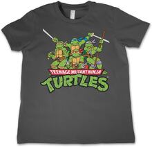 Teeange Mutant Ninja Turtles Distressed Group Kids T-Shirt 8Years-M