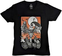 Disney Unisex T-Shirt: The Nightmare Before Christmas Orange Moon (Embellished) (Small)