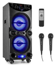 Karaoke - Fenton LIVE2104. Komplett system med 2st mikrofoner och Bluetooth Fenton LIVE2104 karaoke Party station, 2x10", USB, Mikrofon