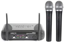 STWM712 Trådlösa mikrofoner 2 x Handmikrofon. SKY-179.183 Vonyx STWM712, Trådlös mikrofon, 2 kanaler