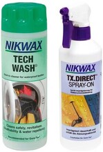 NIKWAX TECH WASH 300 ML + TX DIRECT SPRAY-ON 300 ML, tvätt impregnering GORE-TEX