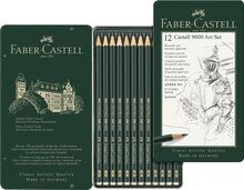 Castell 9000 Blyertspenna Set/8B-2H Faber-Castell