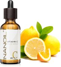 Ansiktsserum Med C-Vitamin Nanoil Vitamin C Face Serum 50ml - Upplysande, Lystergivande & Återupplivande Ansiktsserum