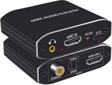 NÖRDIC 8K HDMI 2.1 eARC/ARC Extraktor, HDMI eARC/ARC till HDMI 7.1CH Dolby Atmos, Coaxial, S/PDIF, AUX