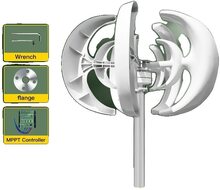 Vertikal Vindturbingenerator, 1000w Effektutgång, Fri Energi Generering, 12V, Gratis Mppt-kontroll, 1000W