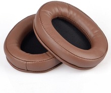 1 Pair Audio-Technica ATH-M50X / ATH-M40X / MSR7 / M20 leather ear cushion pad - Brown