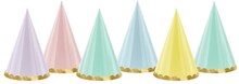 Partyhattar Pastell Mix, 6-pack