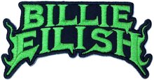 Billie Eilish Patch Flame Green Official 9x5cm One Size