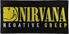 Nirvana Standard Woven Patch: Negative Creep