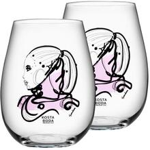 All About You Love You 57cl, 2-pack - Kosta Boda