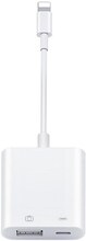 SiGN Lightning & USB Kamera Adapter 5V, 1A - Vit