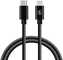 SiGN USB-C till Lightning Kabel 20W, 1m - Svart