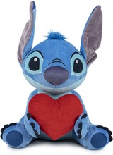 Disney Stitch Heart plush toy with sound 30cm