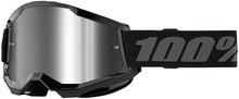 100percent Solglasögon Strata 2 Durchsichtig,Svart Mirror Silver Lens/CAT3