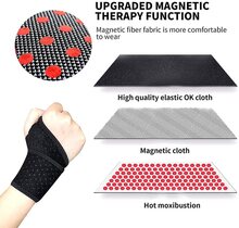 Självvärmande magnetiskt handledsstöd
