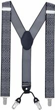 Masada hängslen - MA-HT040 - hängslen för män Heavy Duty Clips 3,5 cm breda upp till 195 cm höjd