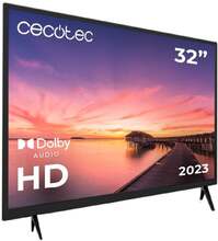 Cecotec 32" LED TV with HD resolution, Dolby system, and flash memory.