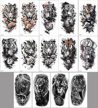 INF Vattentäta temporära tatueringsklistermärken i 14 delar Tiger