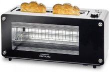 Cecotec XL-slot toaster, 1260 W, glass view window and automatic high-lift function.