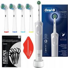 Oral-B Vitality PRO Protect X Clean White eltandborste + 4 ersättningsspetsar