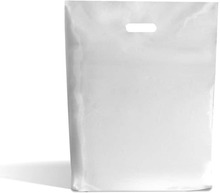 B2 Plastbärkassar i HDPE med plåsterhandtag (100 st)