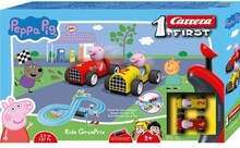 Carrera FIRST Peppa Pig Kids GranPrix, Set med racingfordon och bana, 3 År, Multifärg