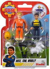 Simba Fireman Brandman Sam Figurer Double Pack Rosa Tom Woolly