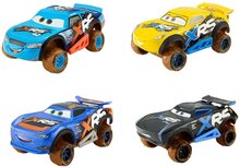 2-Pack Cars Bilar Mud Racing Med Äkta Fjädring Metall 8cm 1:55
