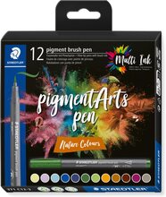 Staedtler - Brush Pen Pigment Nature, 12 pcs (371 C12-3)