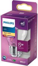 Philips LED E27 Klot 15W Klar 136lm