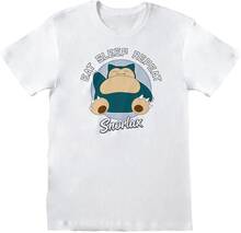 Pokemon Unisex vuxen Eat Sleep Repeat Snorlax T-Shirt