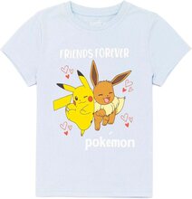 Pokemon T-shirt för flickor Eevee Pikachu