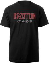 Led Zeppelin Unisex T-shirt med logotyp för symboler för vuxna