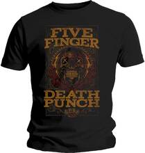 Five Finger Death Punch Unisex T-shirt för vuxna som är eftersökta