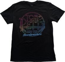 Tom Petty & The Heartbreakers Unisex T-Shirt med logotyp i bomulls-cirkel för vuxna